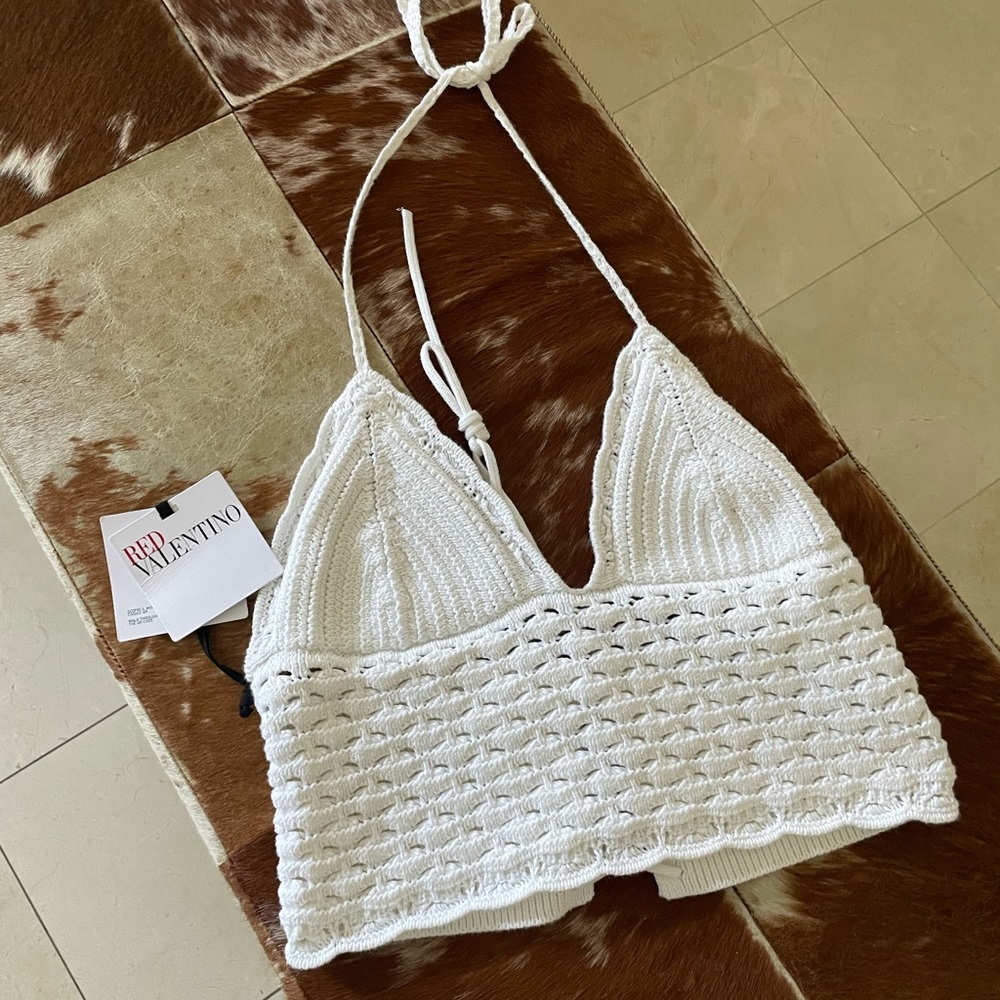 Red Valentino Crochet Top